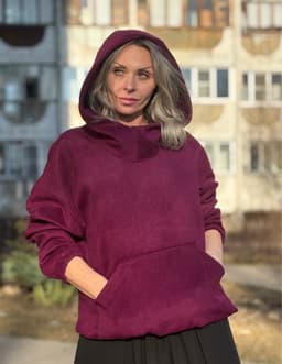 Hoodie Coat — Violet