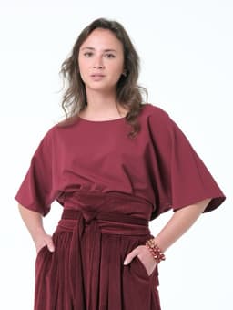 Blouse — Burgundy