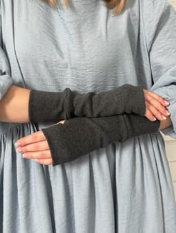 Arm Warmers — Grey Melange