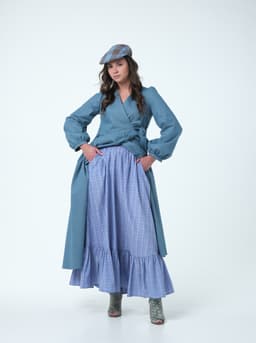 Wrap Dress — Denim