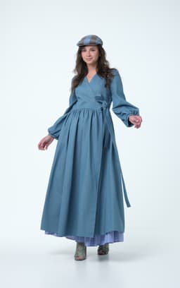 Wrap Dress — Denim