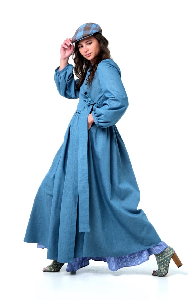 Wrap Dress — Denim