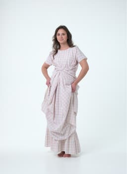 Ruffle Skirt with Pockets — White