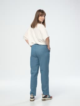 Creased Denim Pants