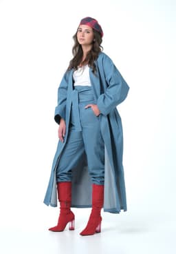 Creased Denim Pants