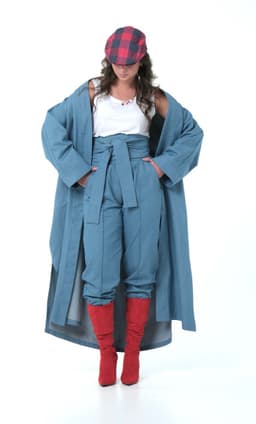 Creased Denim Pants