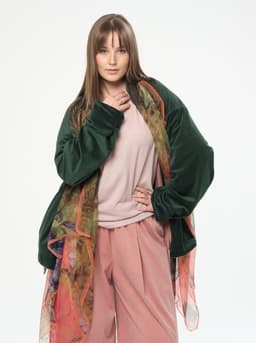 Reversible Corduroy Sweatshirt — Emerald