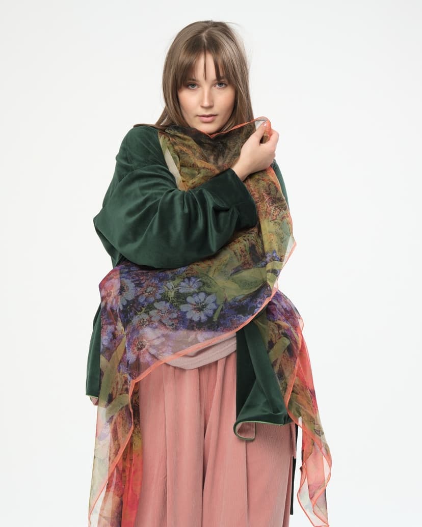 Reversible Corduroy Sweatshirt — Emerald