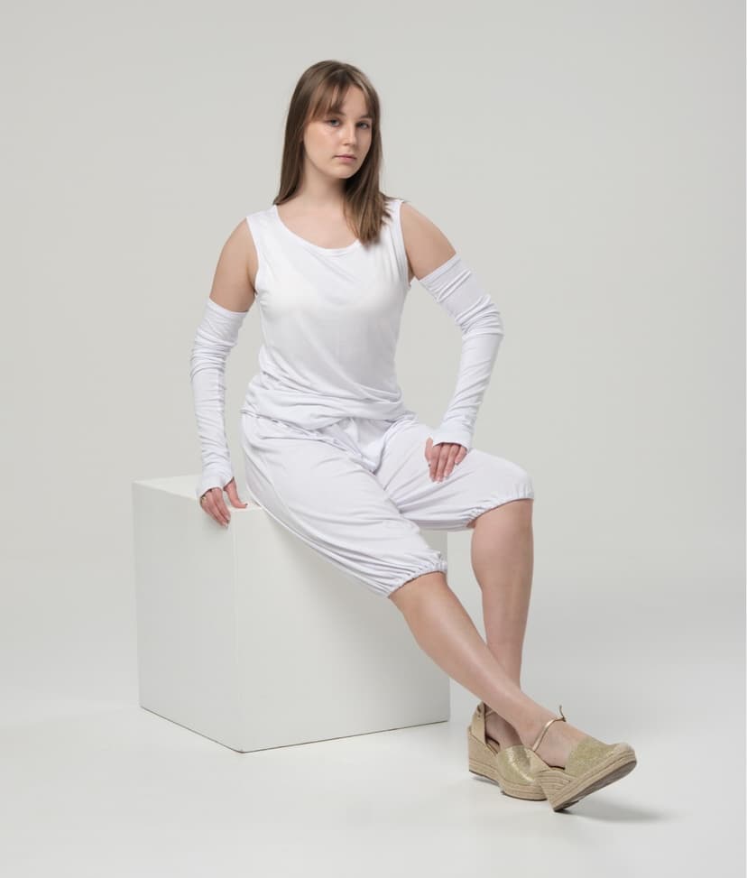 Bloomers — White Knit
