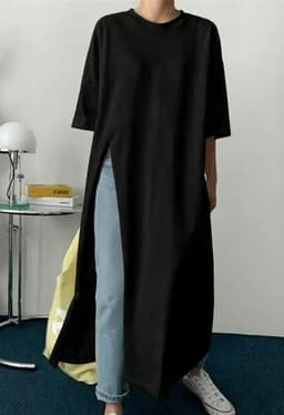 T-Shirt Dress — Black