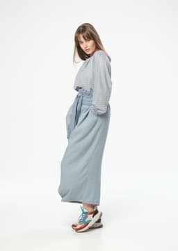 Hoodie & Culottes Suit — Sky Blue