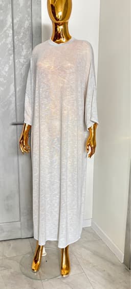T-Shirt Dress — Lurex, Grey