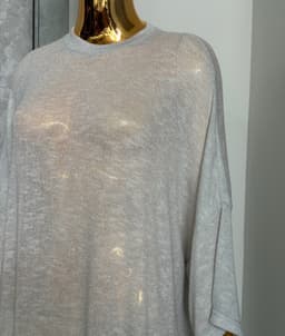 T-Shirt Dress — Lurex, Grey
