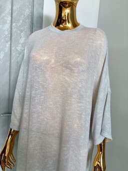 T-Shirt Dress — Lurex, Grey