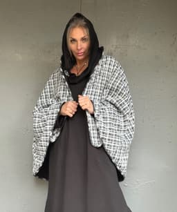 Assassin Dress — Black, Loopback Fleece, Heavy Fabric