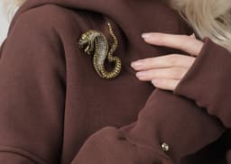 Snake Brooch — Gold