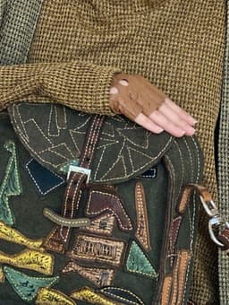 Gloves — Leather, Peach