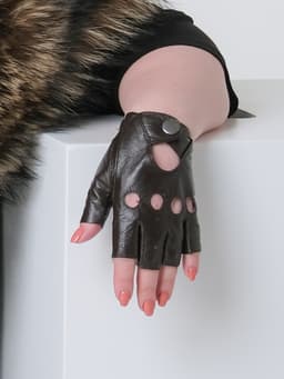 Gloves — Leather, Dark Chocolate