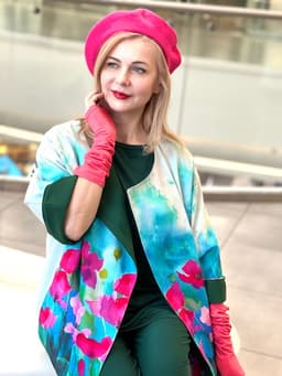 Arm Warmers — Coral, Viscose