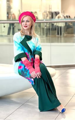 Arm Warmers — Coral, Viscose