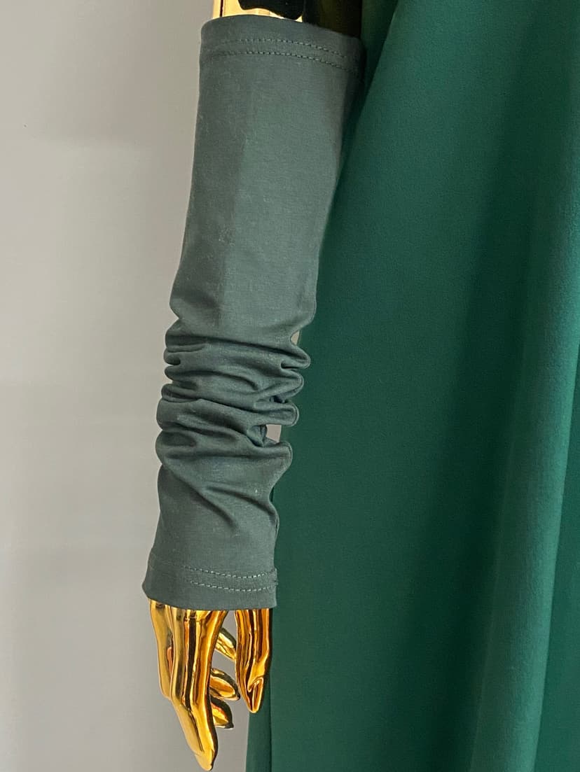 Arm Warmers — Moss Green, Smooth Viscose