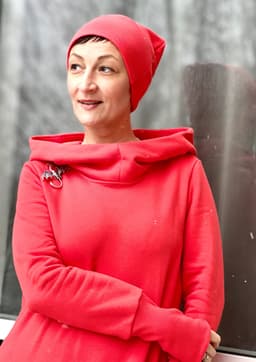 Beanie — Coral, Brushed