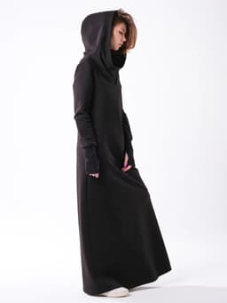 Assassin Dress — Black, 2-Thread