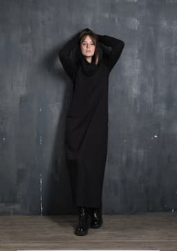 Assassin Dress — Black, 2-Thread