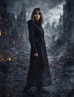 Assassin Dress — Black, 2-Thread