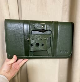 Designer Clutch — Genuine Leather
