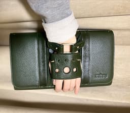 Designer Clutch — Genuine Leather