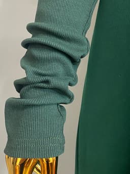 Arm Warmers — Moss Green, Ribbed
