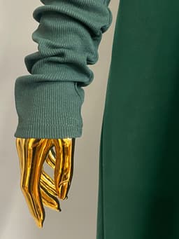 Arm Warmers — Moss Green, Ribbed