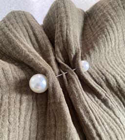 Piercing Brooch — Pearl (1 pc)
