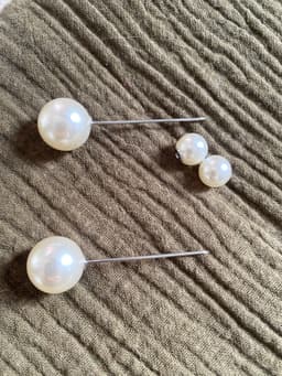 Piercing Brooch — Pearl (1 pc)