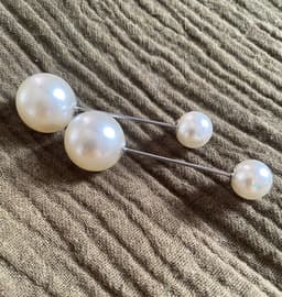 Piercing Brooch — Pearl (1 pc)