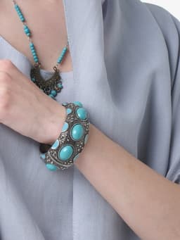 Bangle Bracelet — Turquoise
