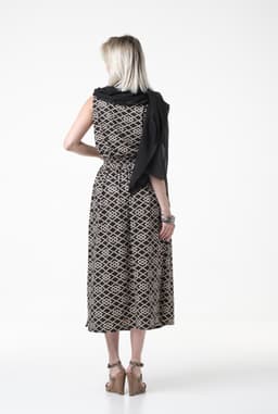 Midi Skirt — Geometric Print