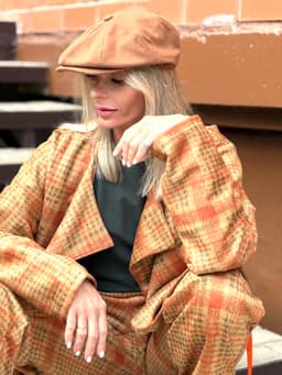 Unisex Flat Cap — Terracotta