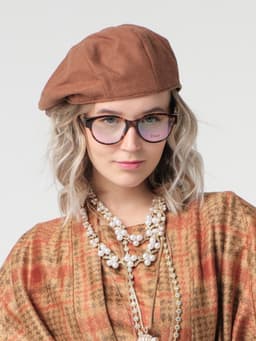 Unisex Flat Cap — Terracotta