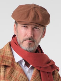 Unisex Flat Cap — Terracotta