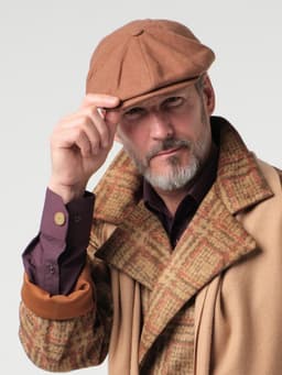 Unisex Flat Cap — Terracotta