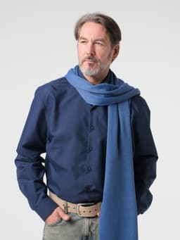 Knit Scarf — Denim Blue