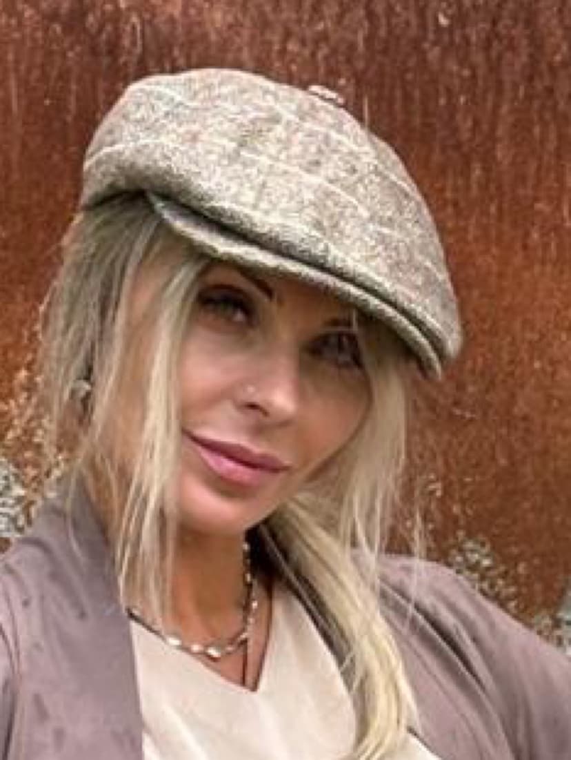 Men's Flat Cap — Brown Herringbone