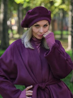 Wool Beret — Fuchsia