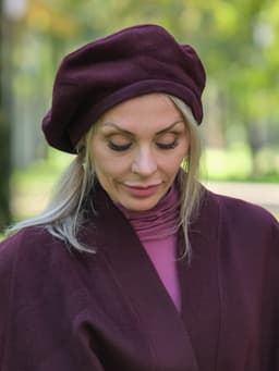 Wool Beret — Marsala