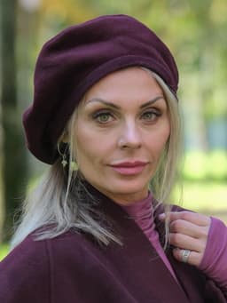 Wool Beret — Marsala