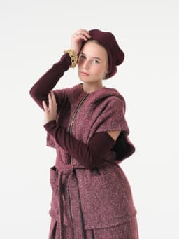 Wool Beret — Marsala