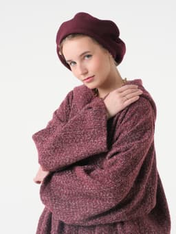 Wool Beret — Marsala