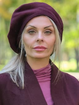 Wool Beret — Marsala